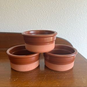 cermer set of 3 terracotta ramekins